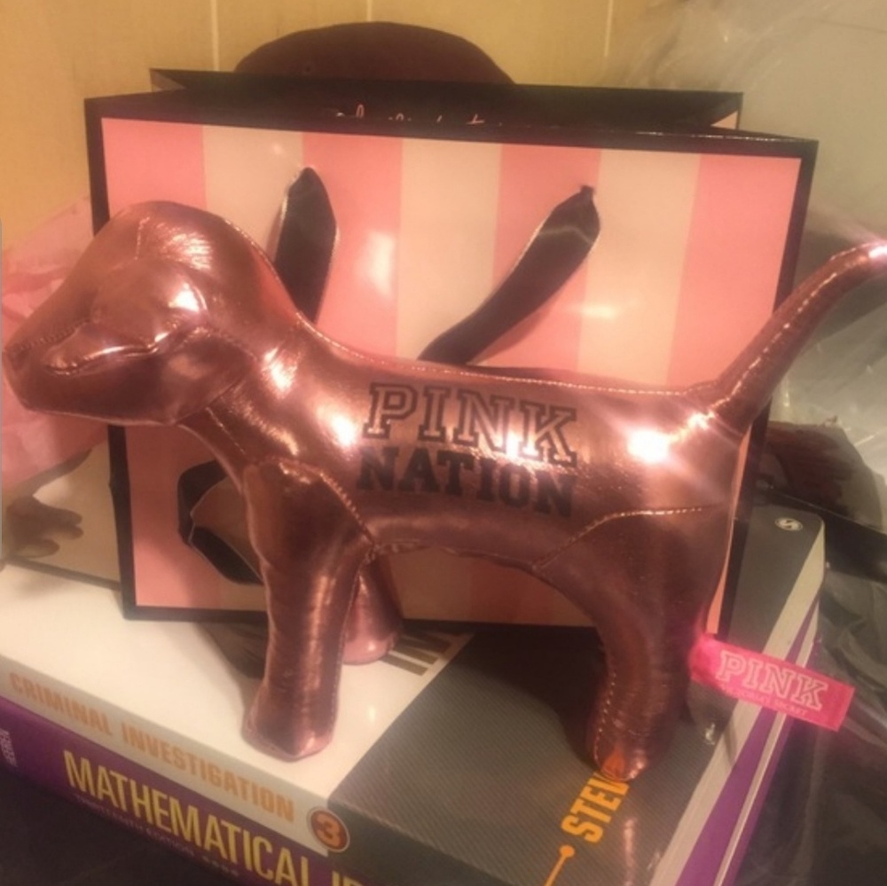 PINK Metallic Dog